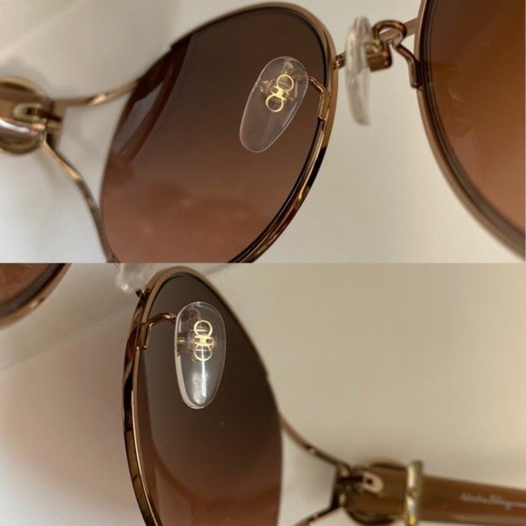 Salvatore Ferragamo oval sunglasses with rhinestones. main image 6